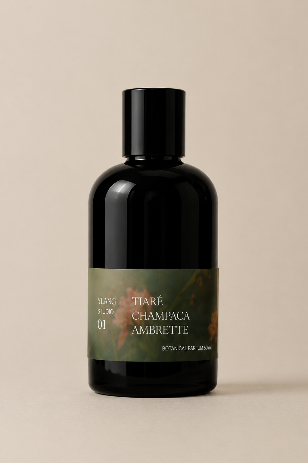 01 - TIARE · CHAMPACA · AMBRETTE - YLANG STUDIO 50ML